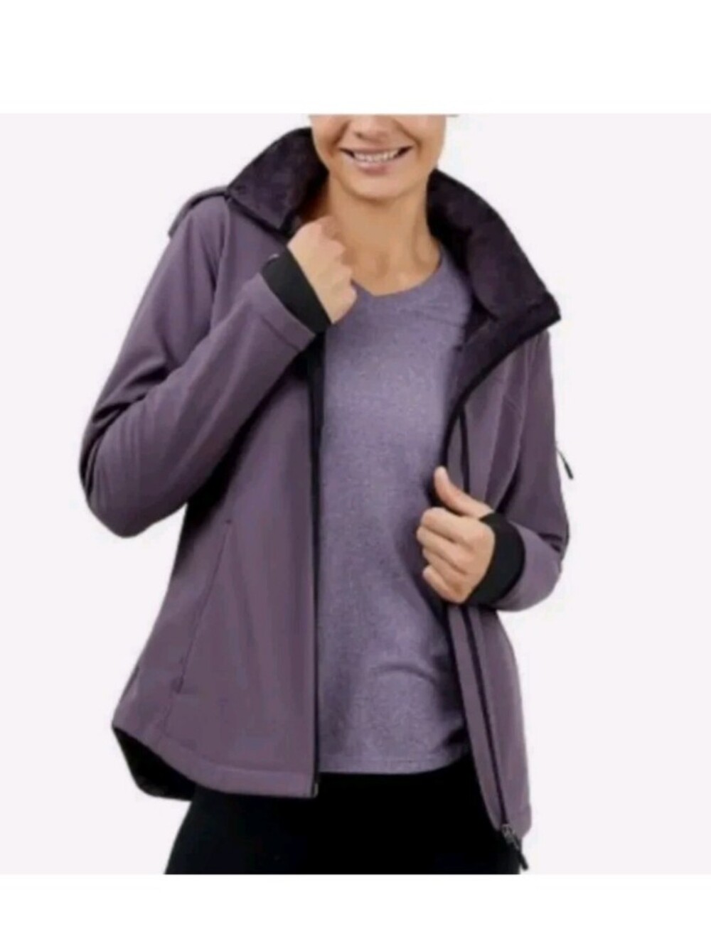 Free Country Women's Free Cycle Super Softshell Full Zip Jackets L 12 14